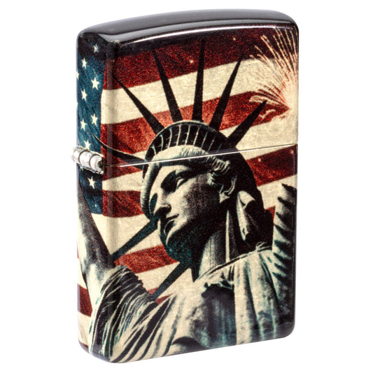 Zippo Spark of Liberty Design 540 Tumbled Brass Windproof Lighter