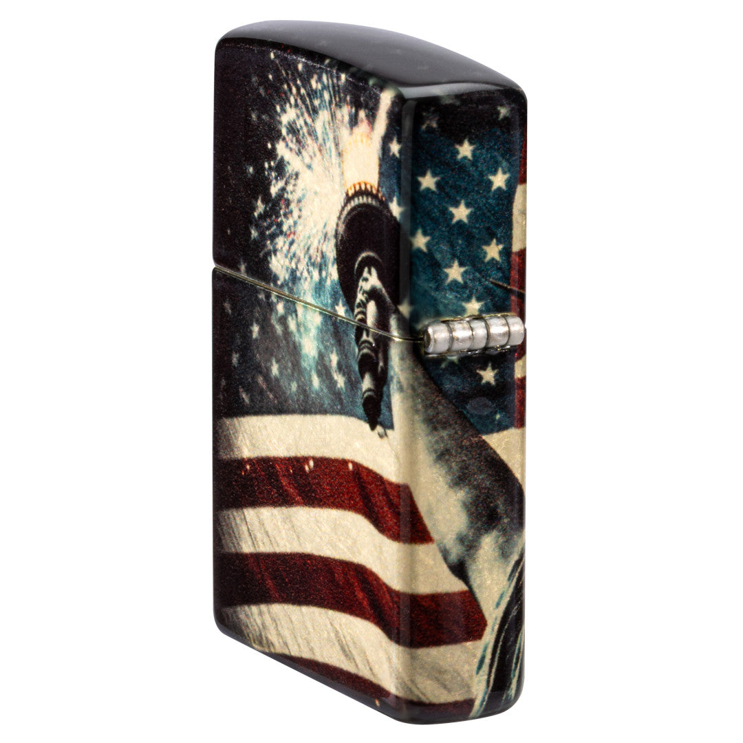 Zippo Spark of Liberty Design 540 Tumbled Brass Windproof Lighter