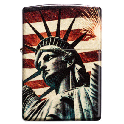 Zippo Spark of Liberty Design 540 Tumbled Brass Windproof Lighter