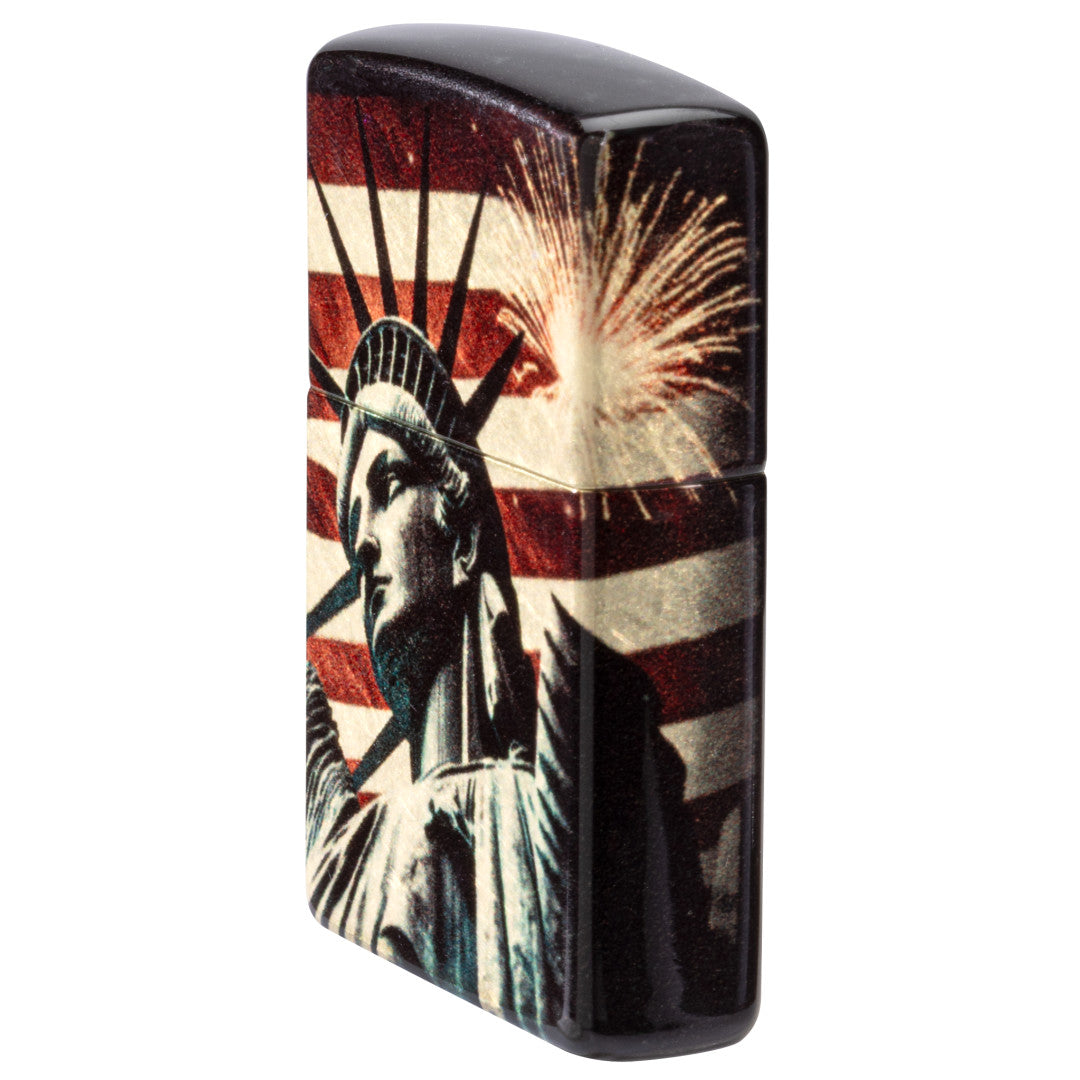 Zippo Spark of Liberty Design 540 Tumbled Brass Windproof Lighter