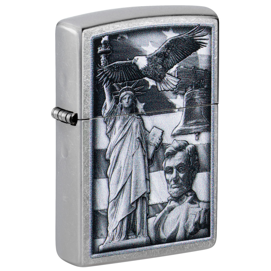 Zippo American Icons Design Street Chrome Windproof Lighter
