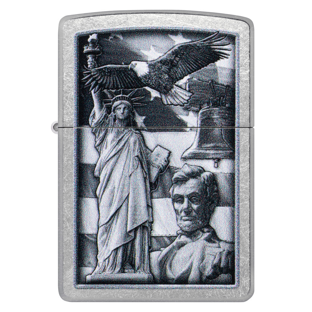 Zippo American Icons Design Street Chrome Windproof Lighter