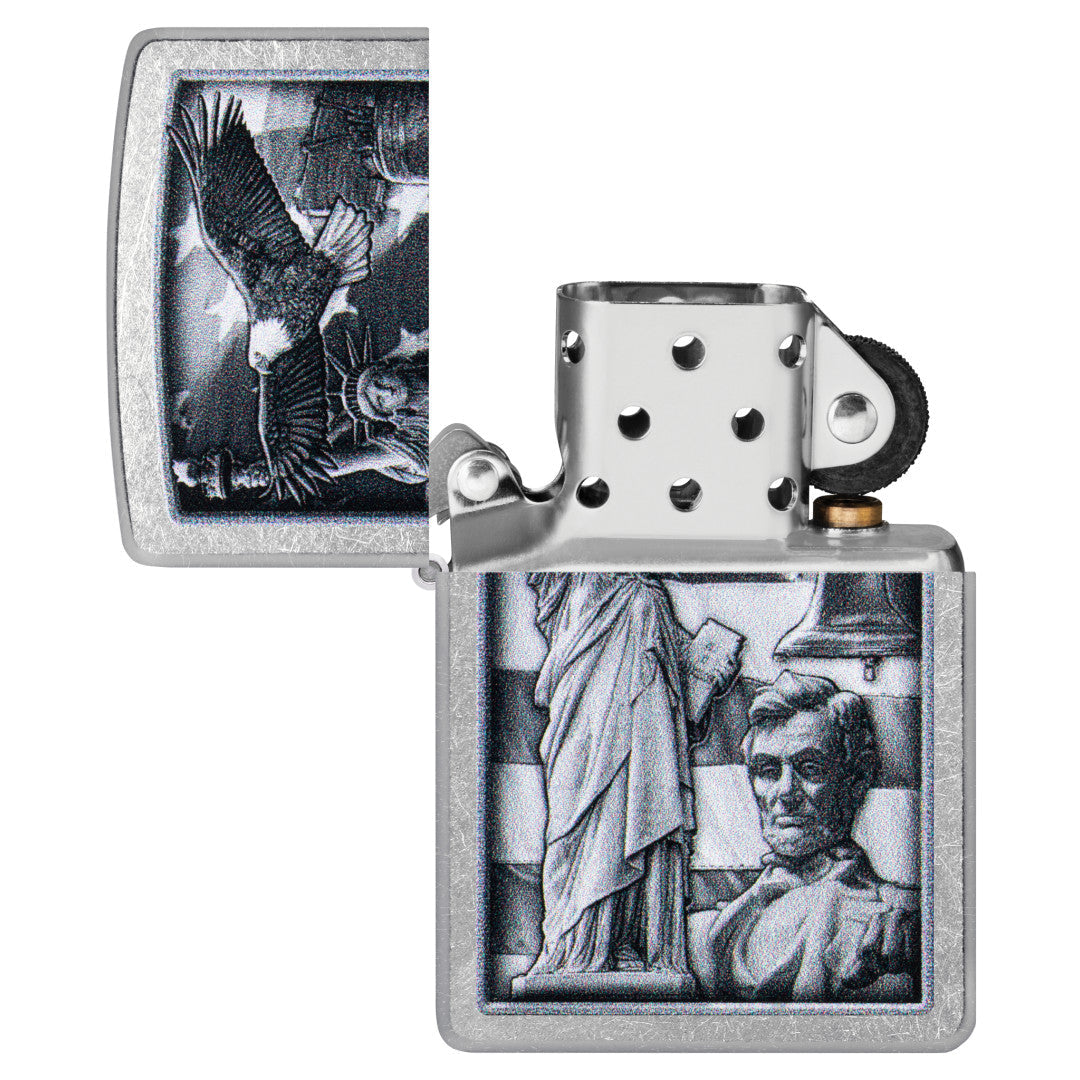 Zippo American Icons Design Street Chrome Windproof Lighter