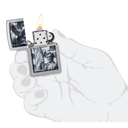 Zippo American Icons Design Street Chrome Windproof Lighter