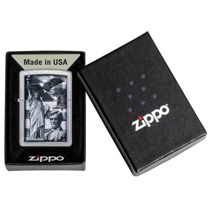 Zippo American Icons Design Street Chrome Windproof Lighter