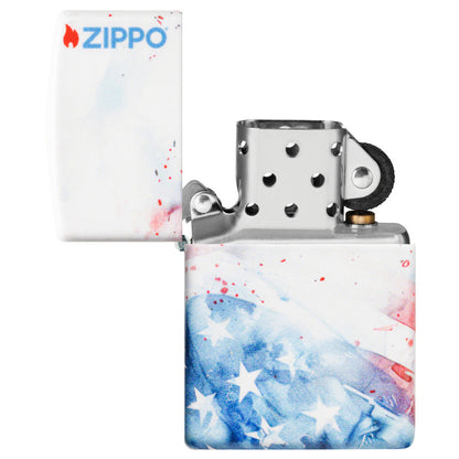 Zippo Watercolor Flag Design 540 Matte Windproof Lighter