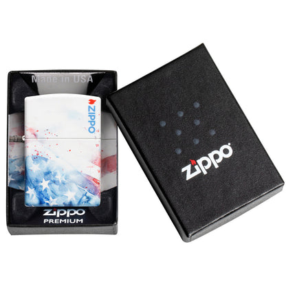 Zippo Watercolor Flag Design 540 Matte Windproof Lighter