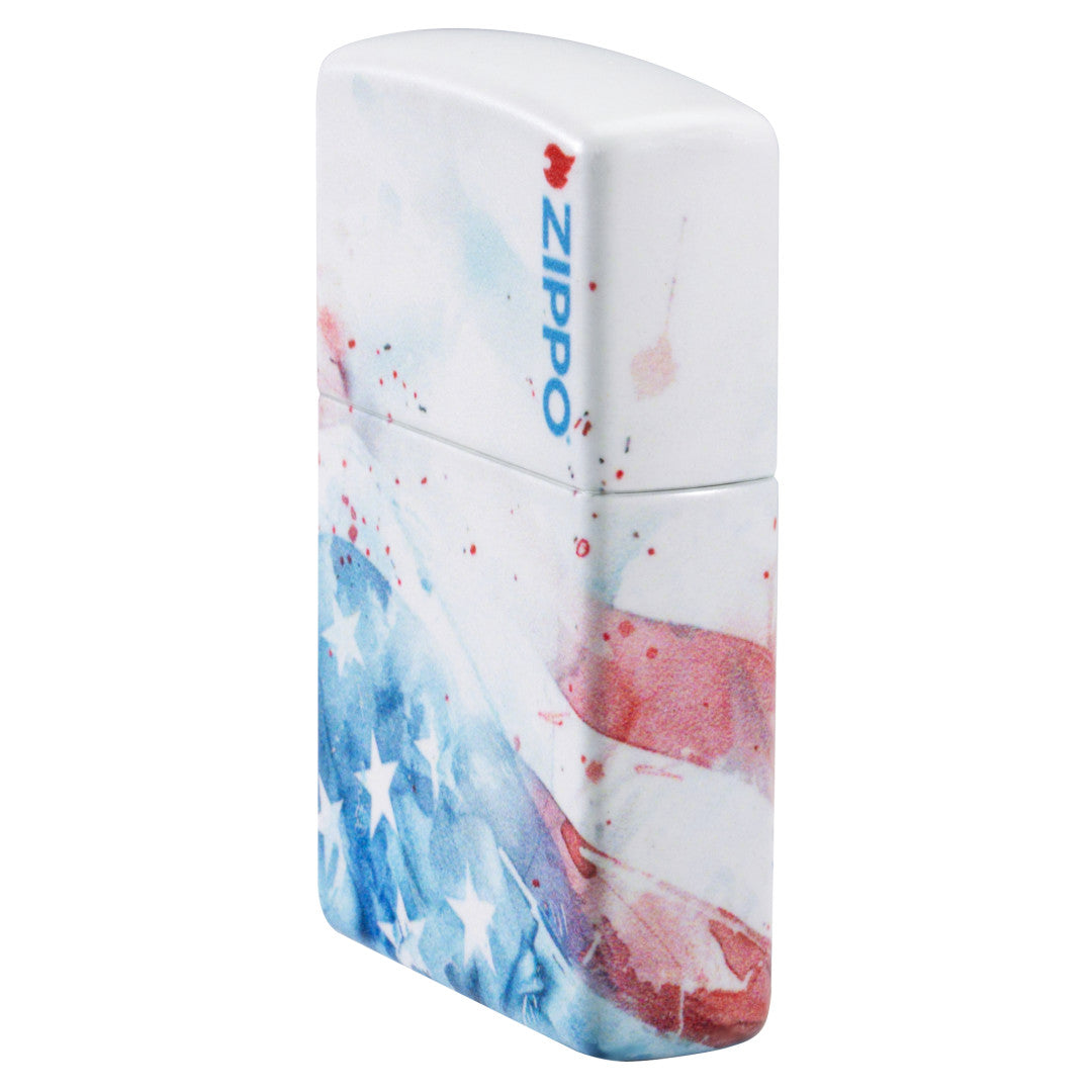 Zippo Watercolor Flag Design 540 Matte Windproof Lighter