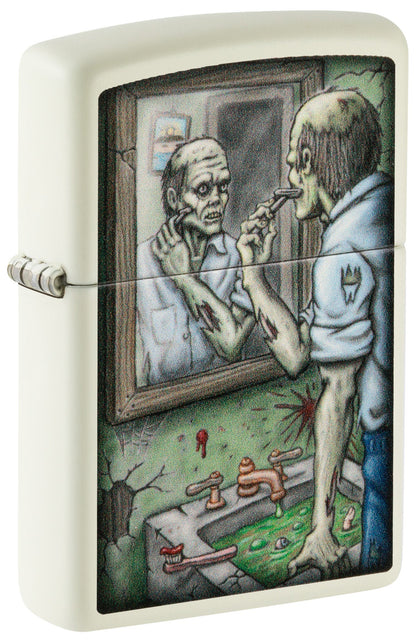 Zippo Zombie Shaving Design Glow In The Dark Windproof Lighter