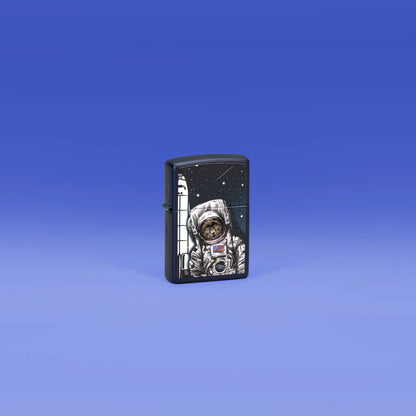 Zippo Space Kitten Design Navy Matte Windproof Lighter