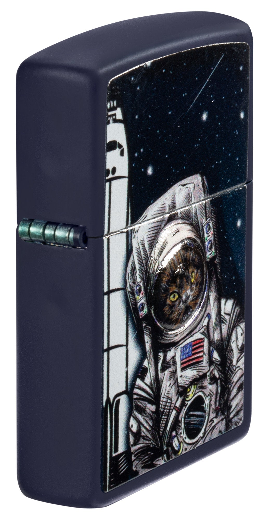 Zippo Space Kitten Design Navy Matte Windproof Lighter