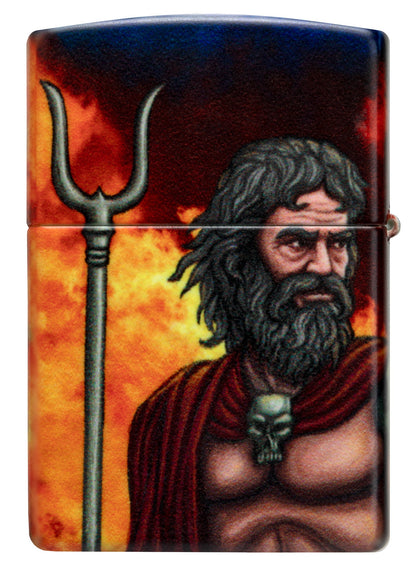 Zippo Greek God Clash Design Glow in the Dark 540 Color Windproof Lighter