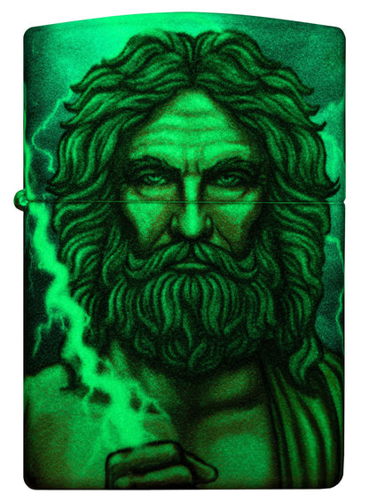 Zippo Greek God Clash Design Glow in the Dark 540 Color Windproof Lighter