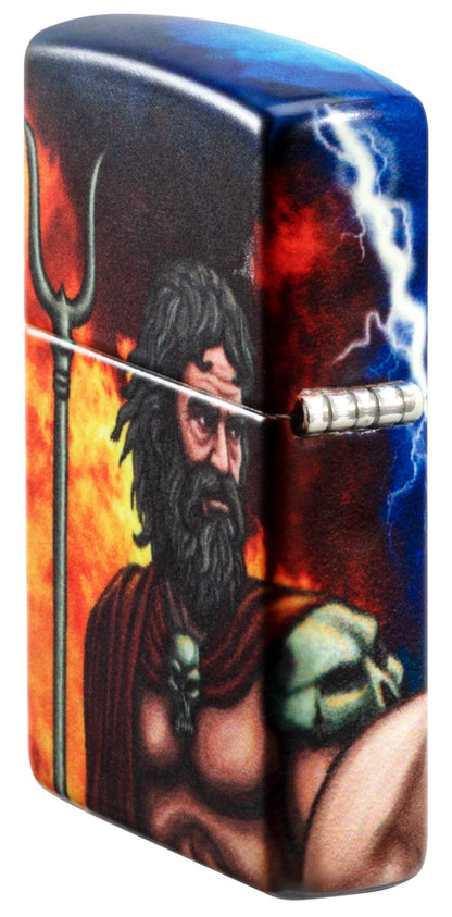 Zippo Greek God Clash Design Glow in the Dark 540 Color Windproof Lighter