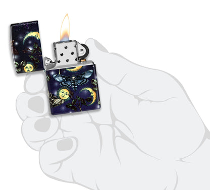 Zippo Butterfly Skull Design 540 Color Windproof Lighter