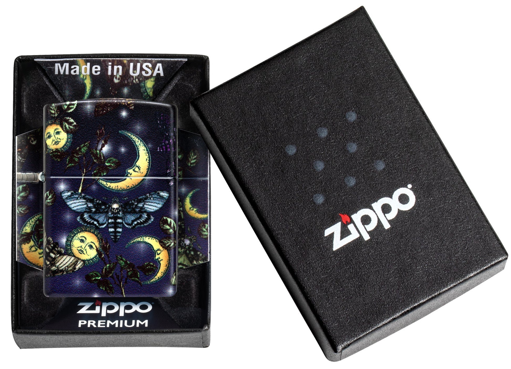 Zippo Butterfly Skull Design 540 Color Windproof Lighter