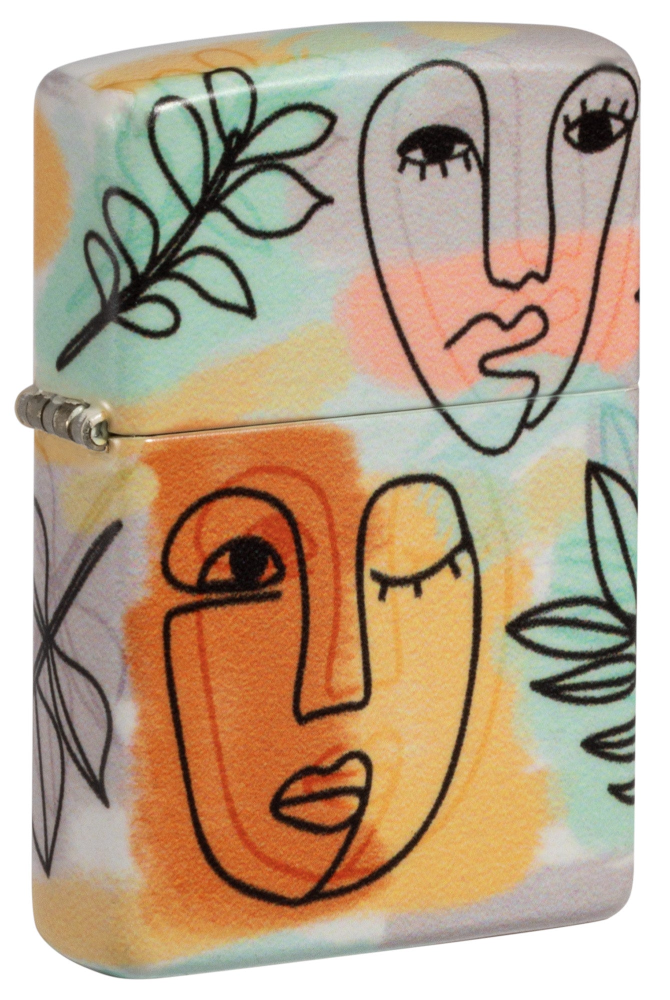 Zippo Abstract Faces Design 540 Color Windproof Lighter