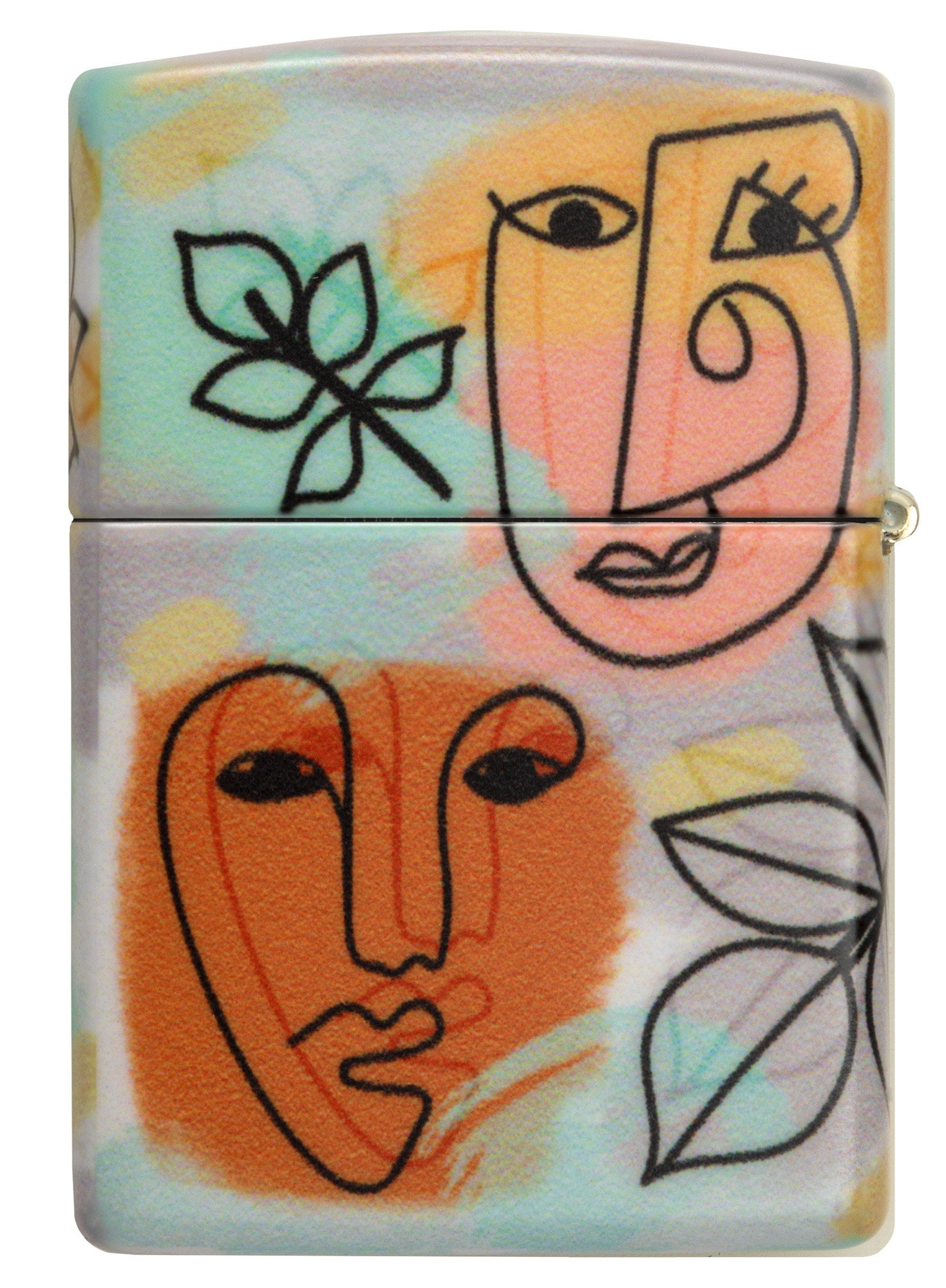 Zippo Abstract Faces Design 540 Color Windproof Lighter