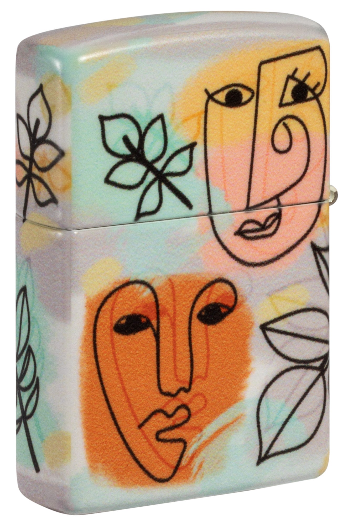 Zippo Abstract Faces Design 540 Color Windproof Lighter