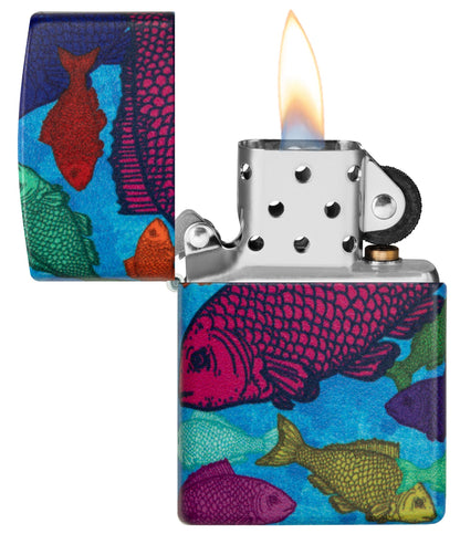 Zippo Fishy Design 540 Color Windproof Lighter