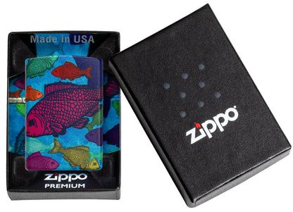 Zippo Fishy Design 540 Color Windproof Lighter