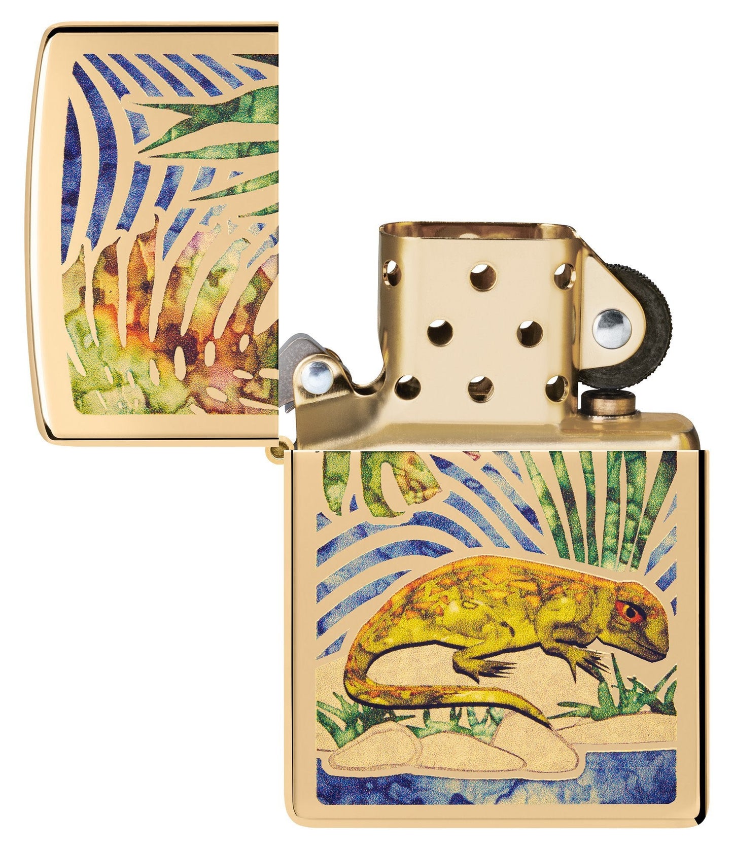 Zippo Lizard Fusion High Polish Brass Windproof Lighter