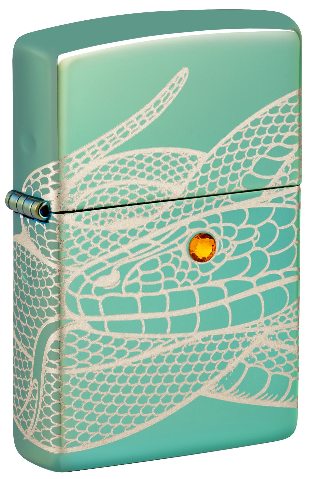 Zippo Snake Design High Polish Green Windproof Lighter