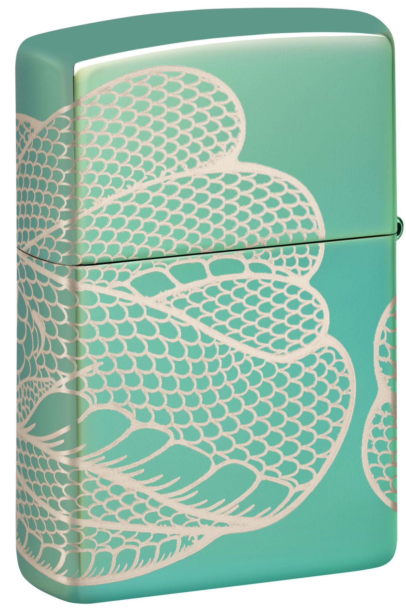 Zippo Snake Design High Polish Green Windproof Lighter