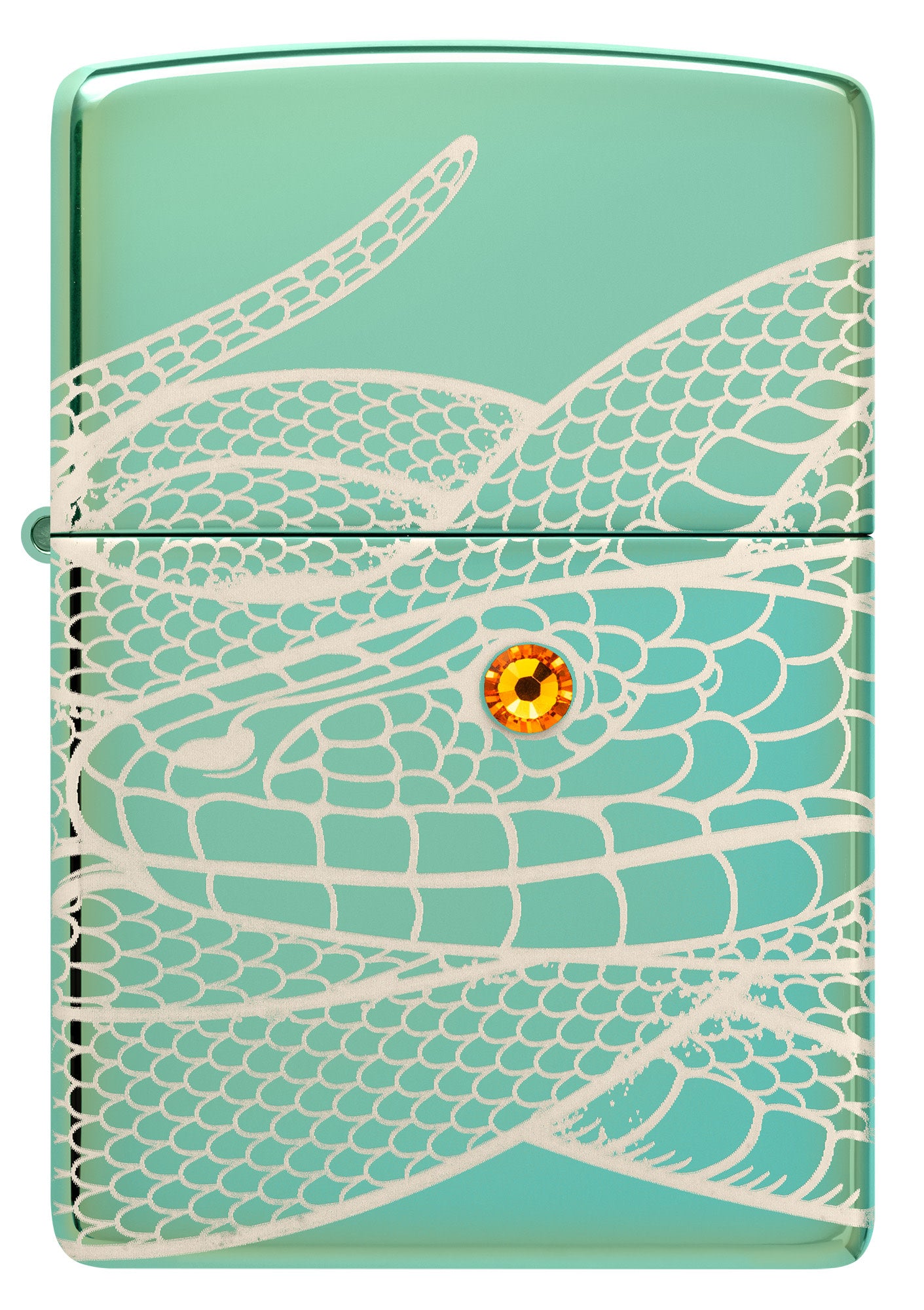 Zippo Snake Design High Polish Green Windproof Lighter