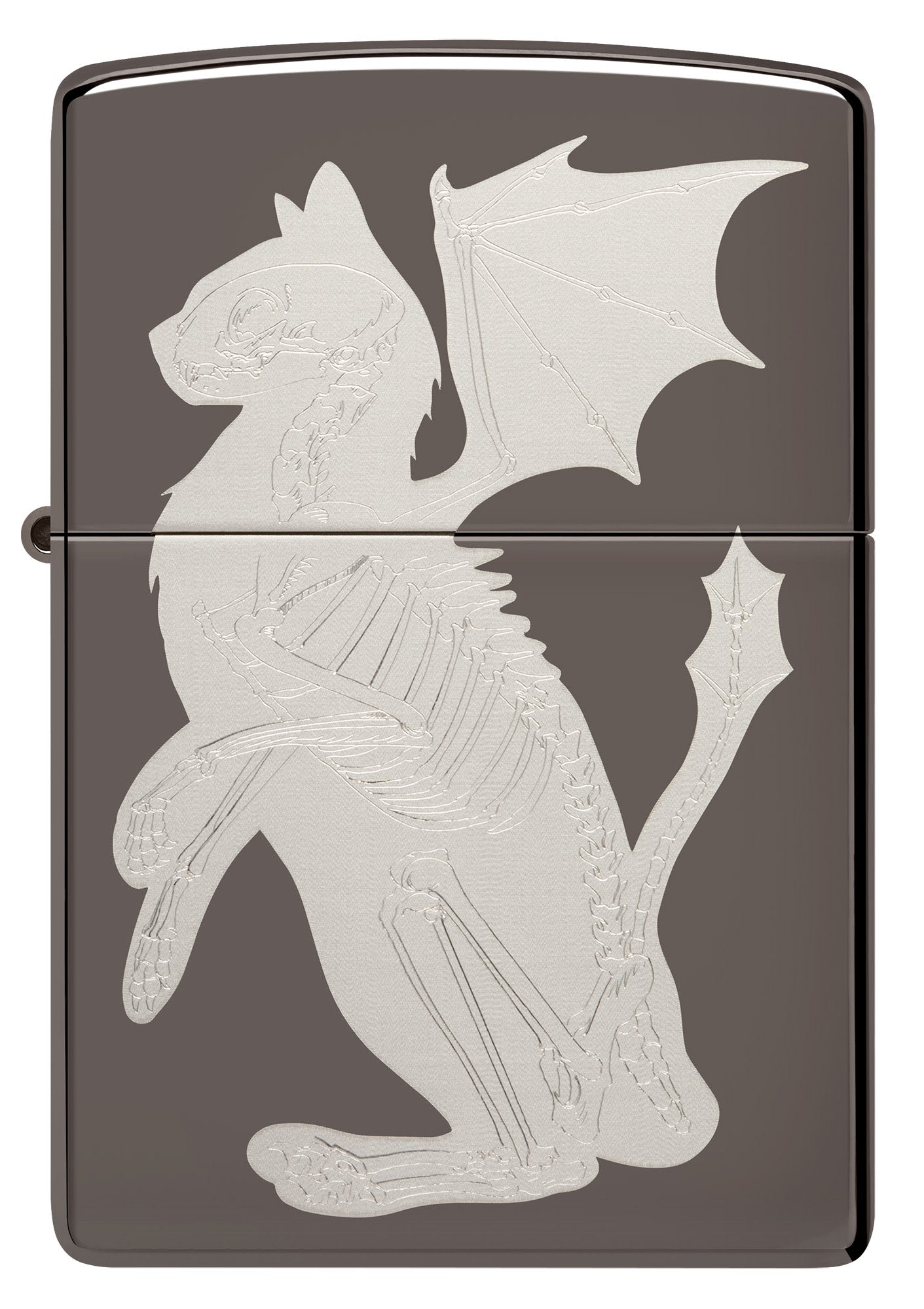 Zippo Dragon Cat Design Black Ice® Windproof Lighter
