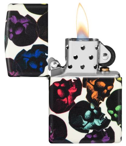 Zippo Skulls Design 540 Color Glow in the Dark Windproof Lighter