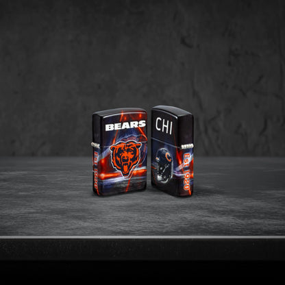 Zippo NFL Chicago Bears Team Spirit Design Black Matte Windproof Lighter