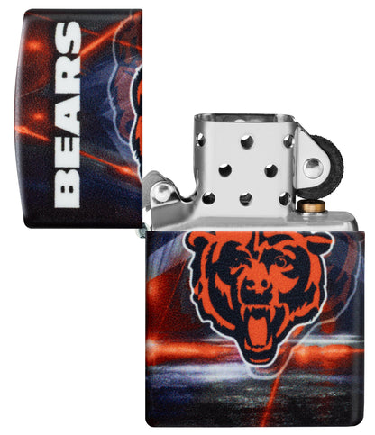 Zippo NFL Chicago Bears Team Spirit Design Black Matte Windproof Lighter