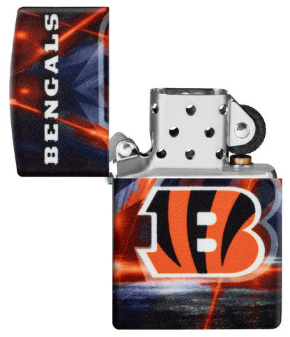 Zippo NFL Cincinnati Bengals Team Spirit Design Black Matte Windproof Lighter