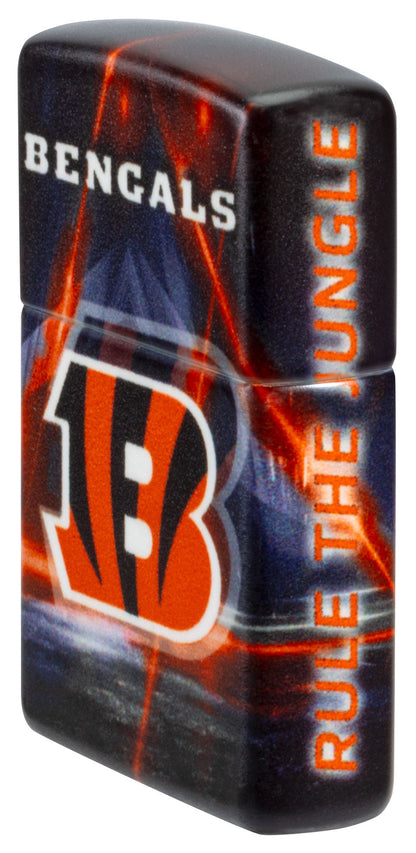 Zippo NFL Cincinnati Bengals Team Spirit Design Black Matte Windproof Lighter