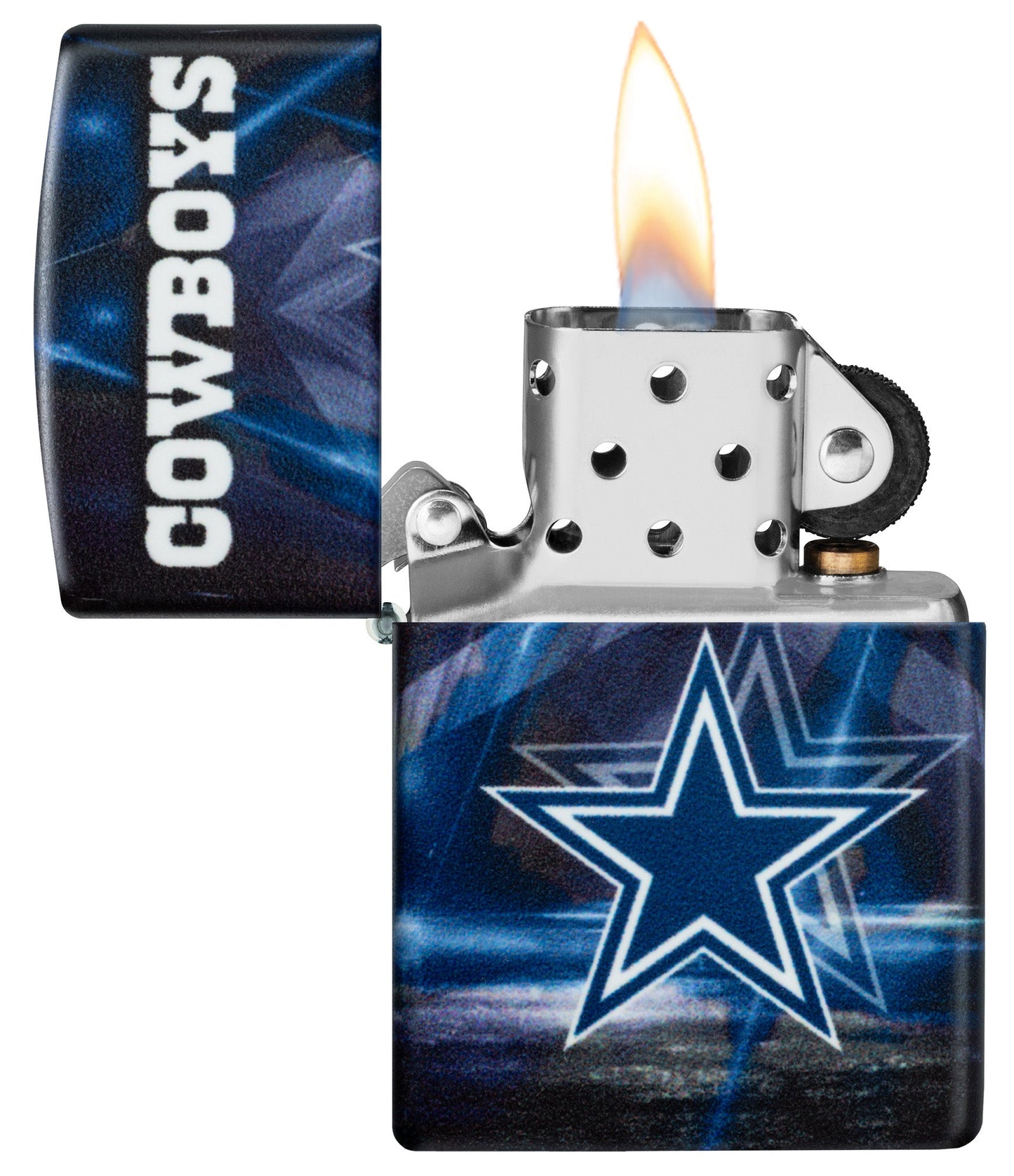 Zippo NFL Dallas Cowboys Team Spirit Design Black Matte Windproof Lighter