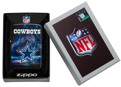 Zippo NFL Dallas Cowboys Team Spirit Design Black Matte Windproof Lighter