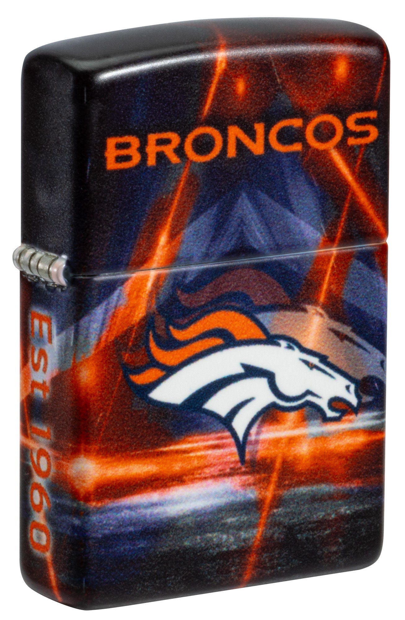Zippo NFL Denver Broncos Team Spirit Design Black Matte Windproof Lighter
