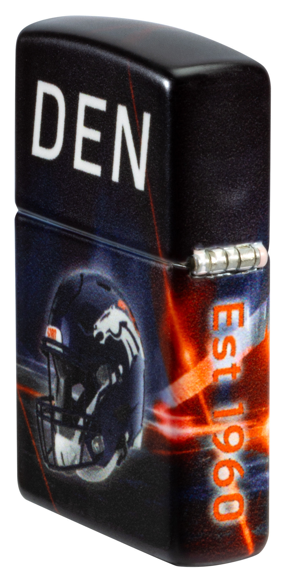 Zippo NFL Denver Broncos Team Spirit Design Black Matte Windproof Lighter