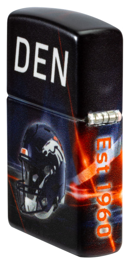 Zippo NFL Denver Broncos Team Spirit Design Black Matte Windproof Lighter