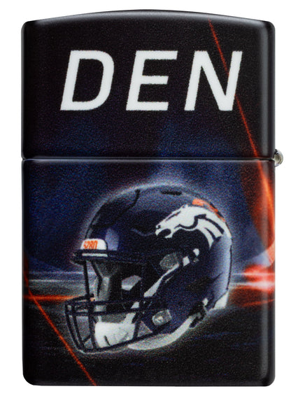Zippo NFL Denver Broncos Team Spirit Design Black Matte Windproof Lighter