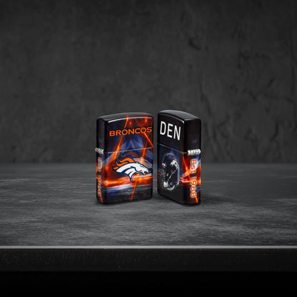 Zippo NFL Denver Broncos Team Spirit Design Black Matte Windproof Lighter
