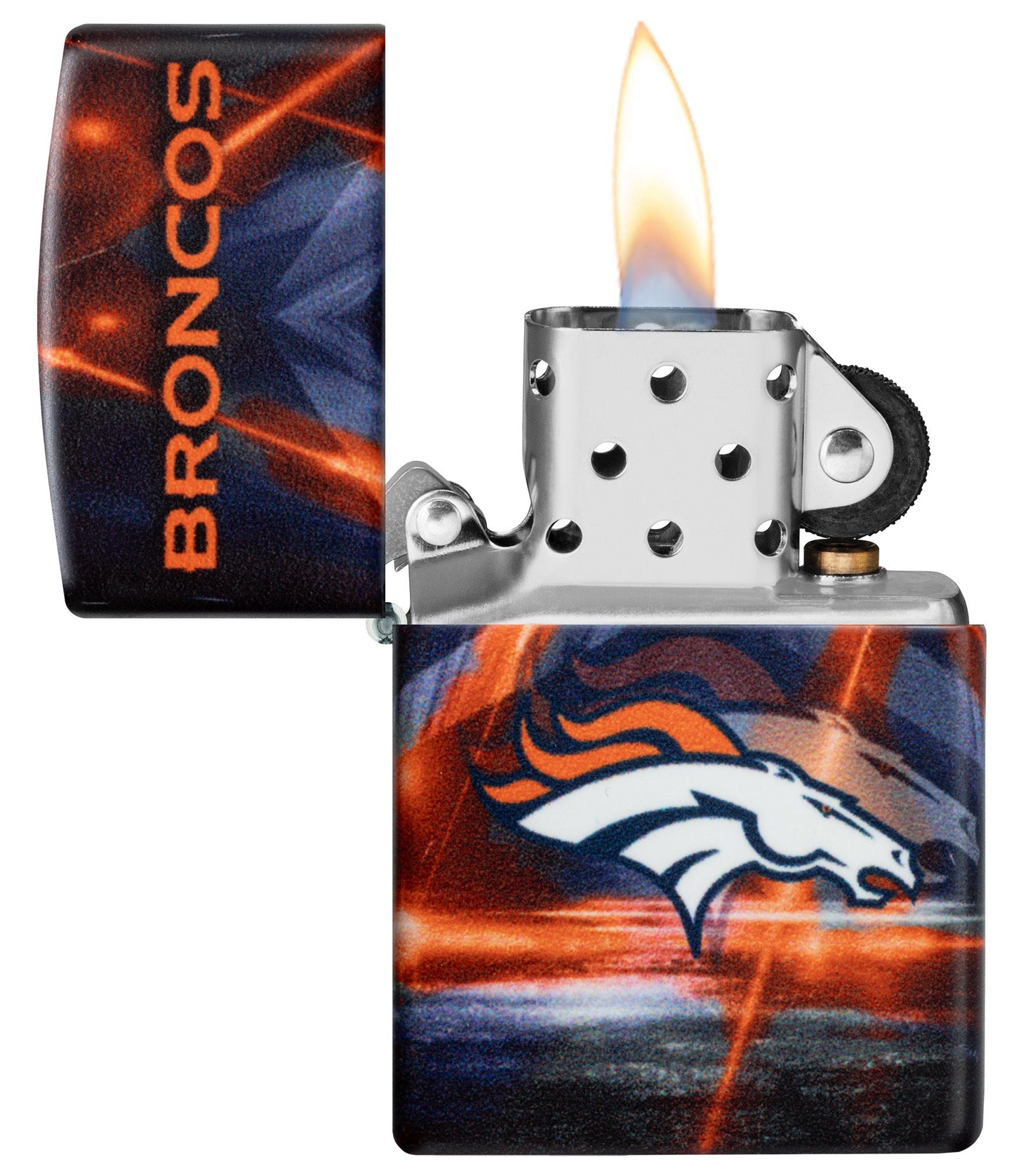Zippo NFL Denver Broncos Team Spirit Design Black Matte Windproof Lighter