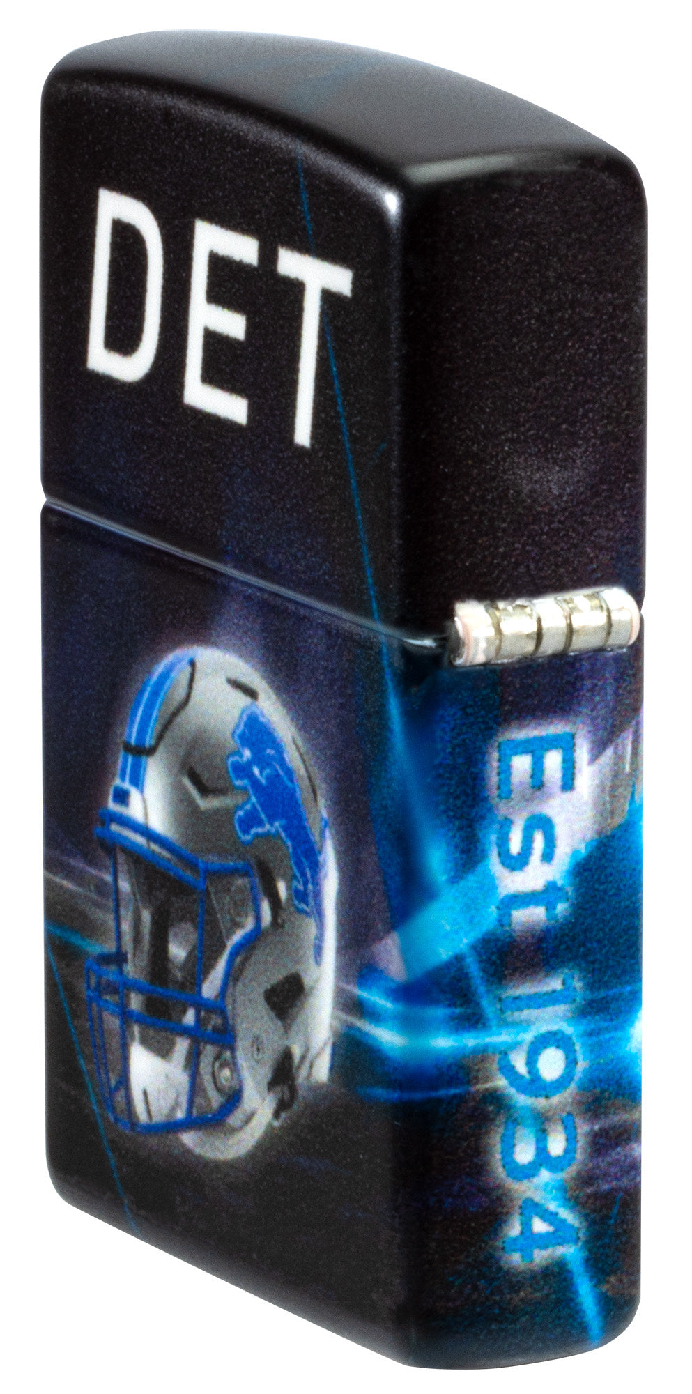 Zippo NFL Detroit Lions Team Spirit Design Black Matte Windproof Lighter