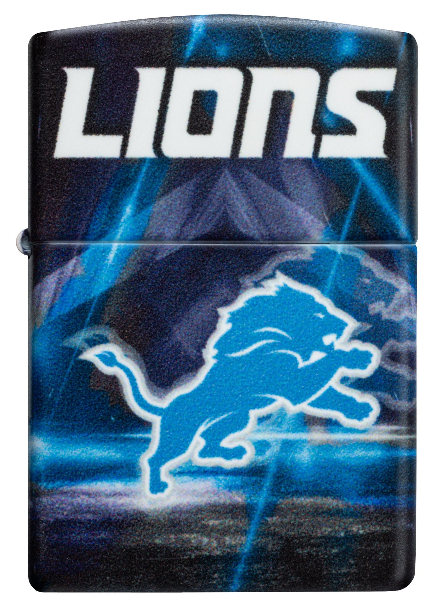 Zippo NFL Detroit Lions Team Spirit Design Black Matte Windproof Lighter