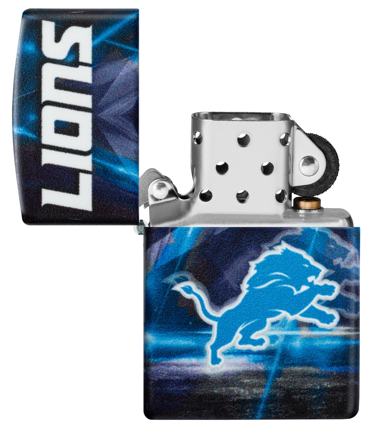 Zippo NFL Detroit Lions Team Spirit Design Black Matte Windproof Lighter