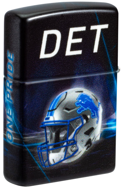 Zippo NFL Detroit Lions Team Spirit Design Black Matte Windproof Lighter