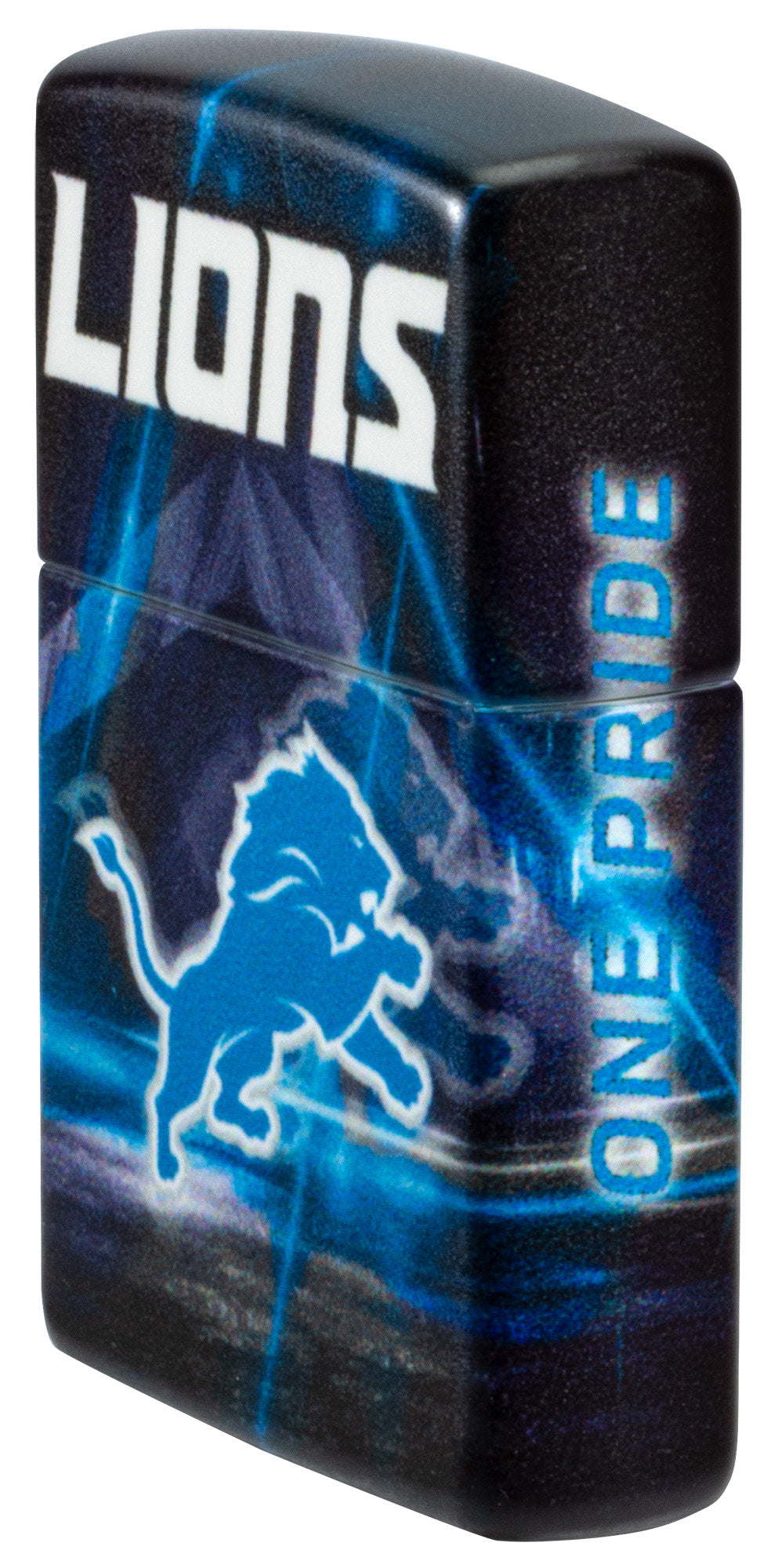 Zippo NFL Detroit Lions Team Spirit Design Black Matte Windproof Lighter