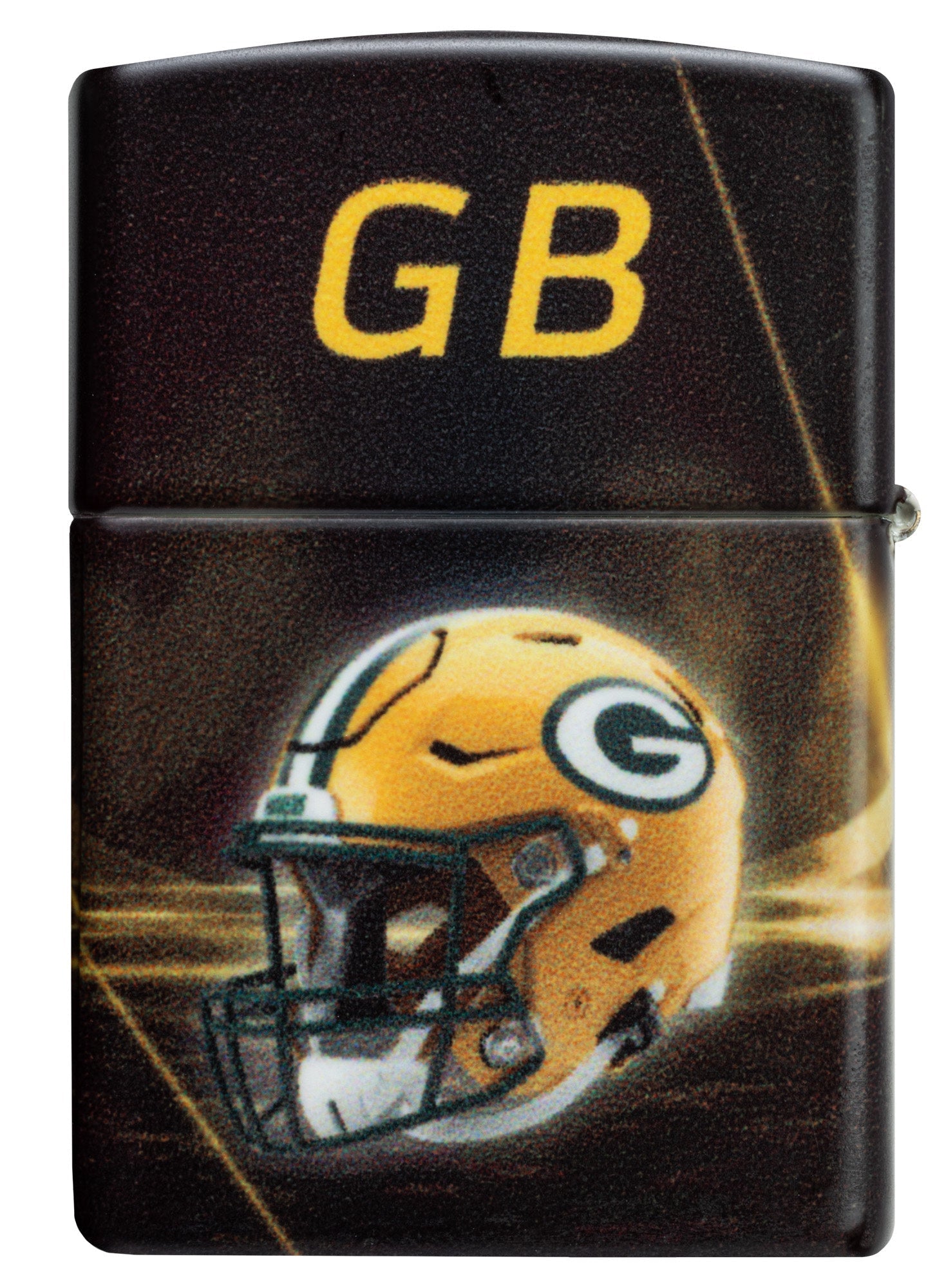 Zippo NFL Green Bay Packers Team Spirit Design Black Matte Windproof Lighter
