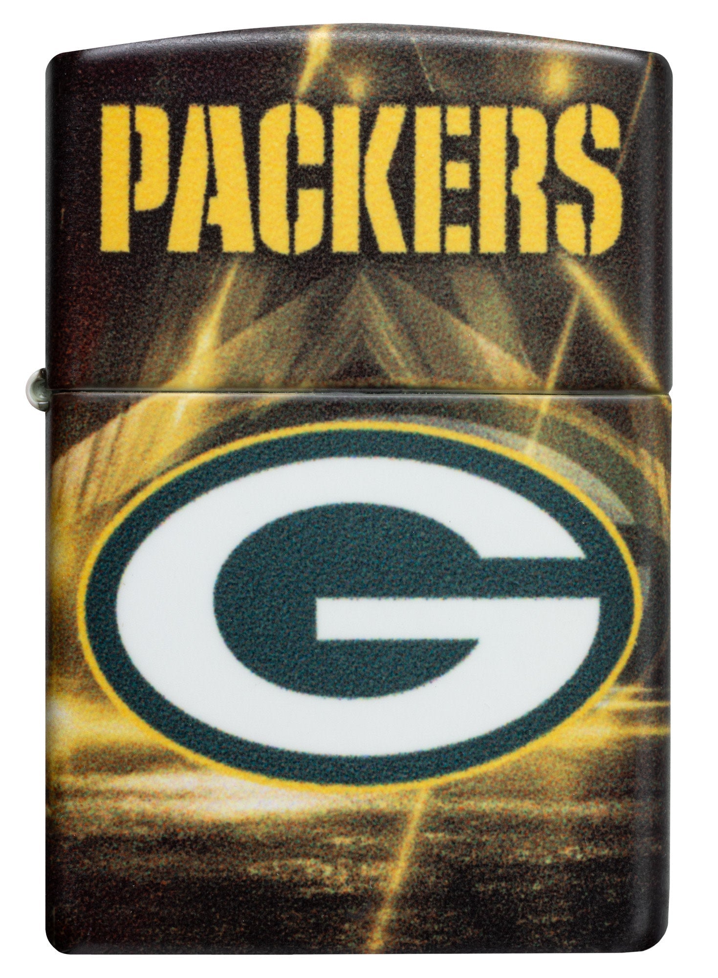 Zippo NFL Green Bay Packers Team Spirit Design Black Matte Windproof Lighter